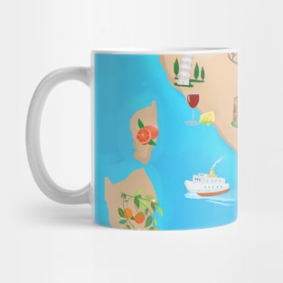 Itayl map Mug